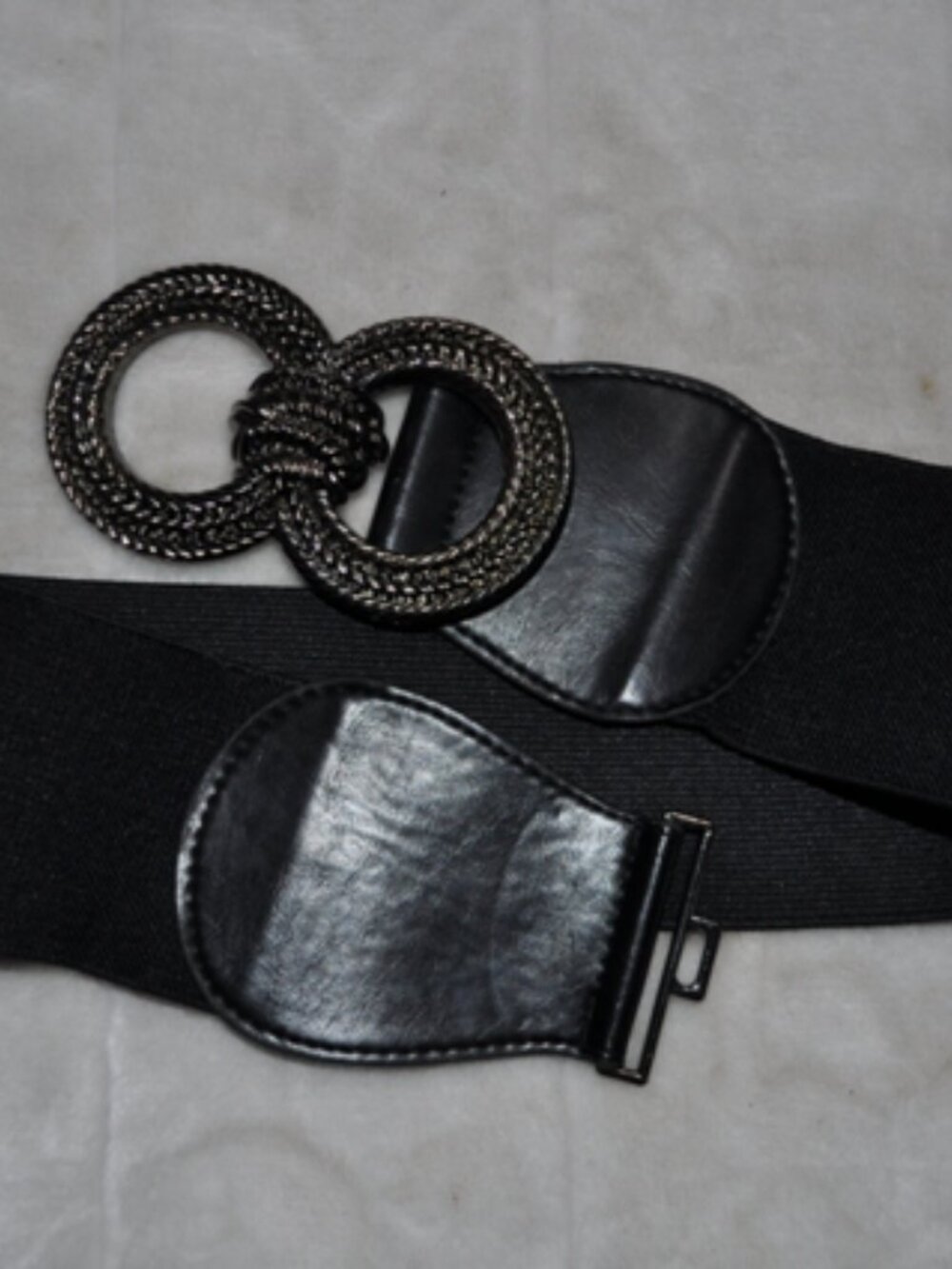 Women's Belt retro vintage Stretchy Cinch Belt 3 Inch Wide High Waist Double